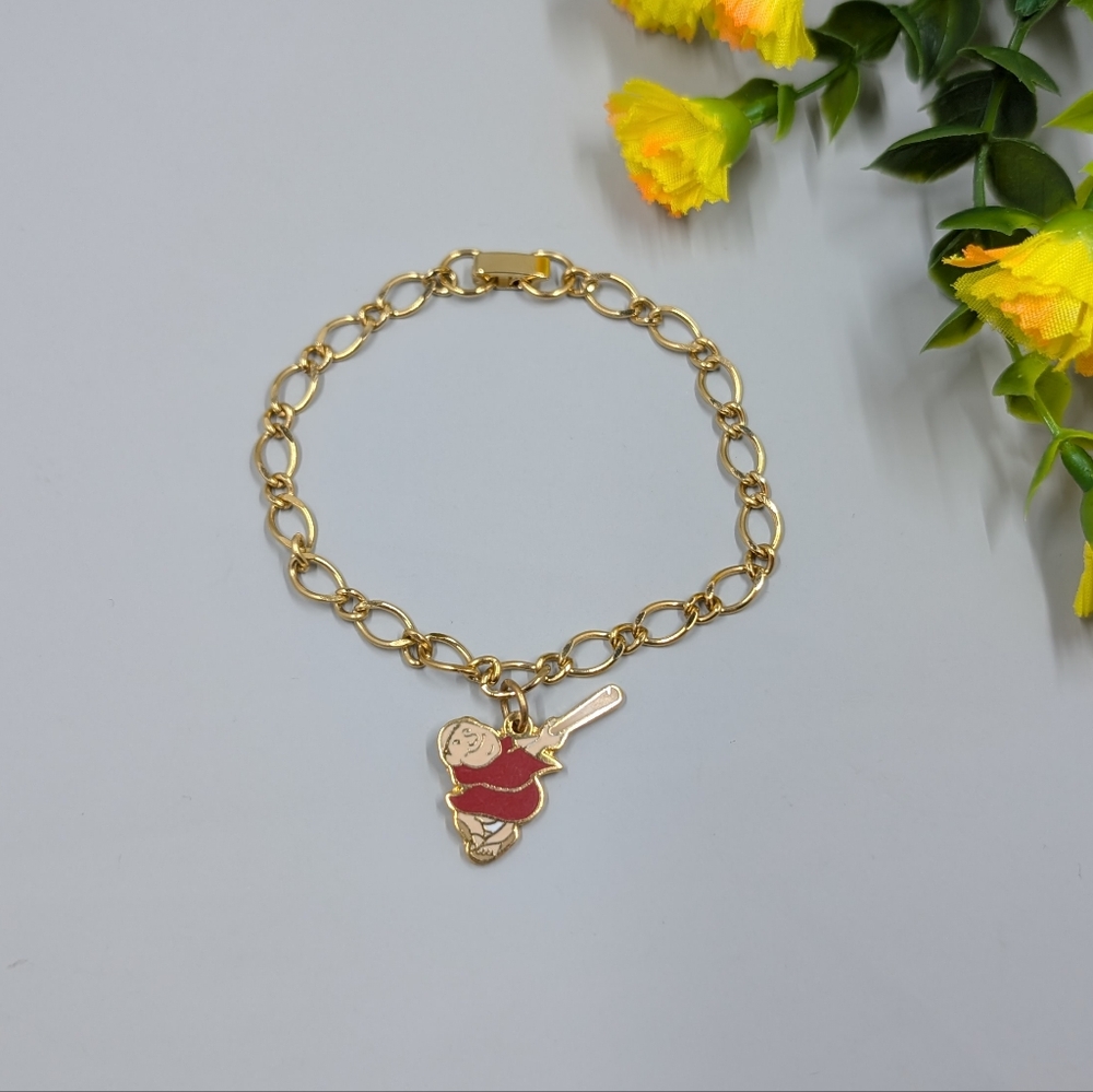 Major League Baseball Vintage Gold Plated Bracelet